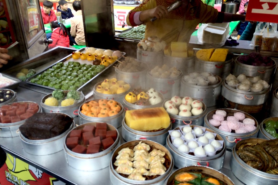 colourful buns of all sorts