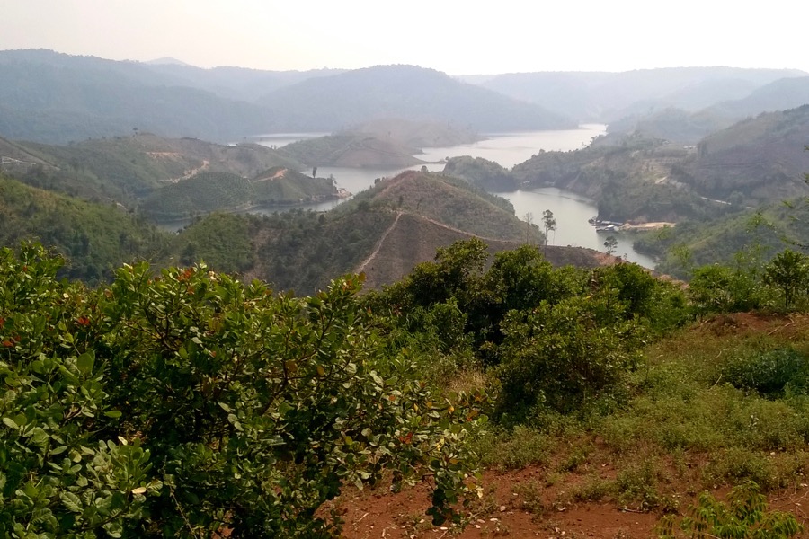 the scenery with a river