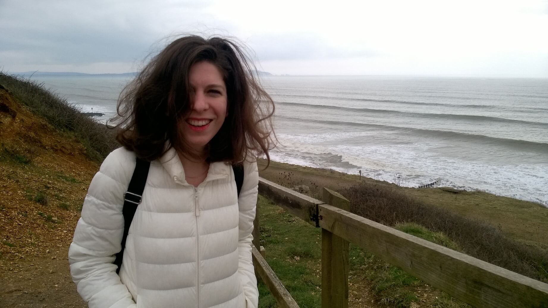 Eszter on the seaside
